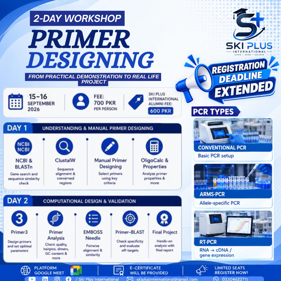 Primer Designing Workshop Poster